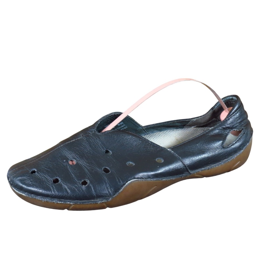 Propet Robin Womens Orthopedic Slip On Shoes Size 8‎ Black Leather Comfort